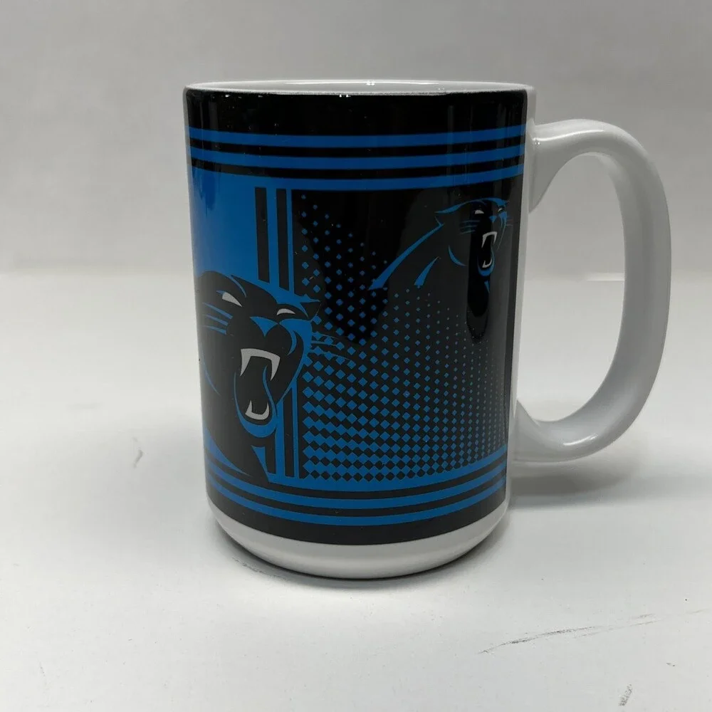 Carolina Panthers Coffee Cup 15oz Hero Style Ceramic Mug NFL Official Merch